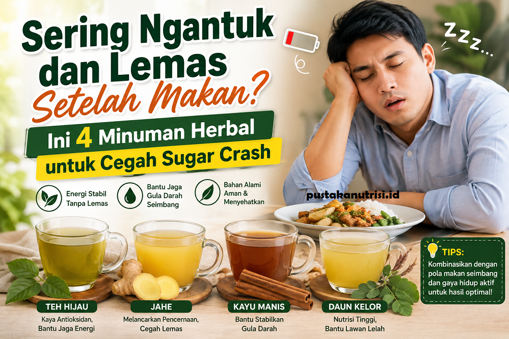 Sering ngantuk dan lemas setelah makan, dengan 4 minuman herbal untuk membantu menjaga energi dan kestabilan gula darah